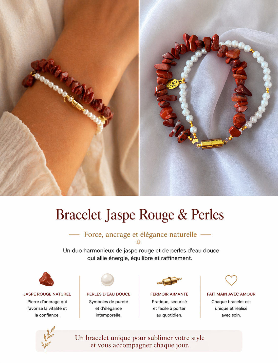 Bracelet pierres naturelles